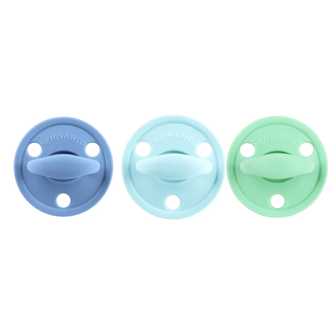 Chupete DIAMOND By Nenina & Co Azul , Celeste y Mint 