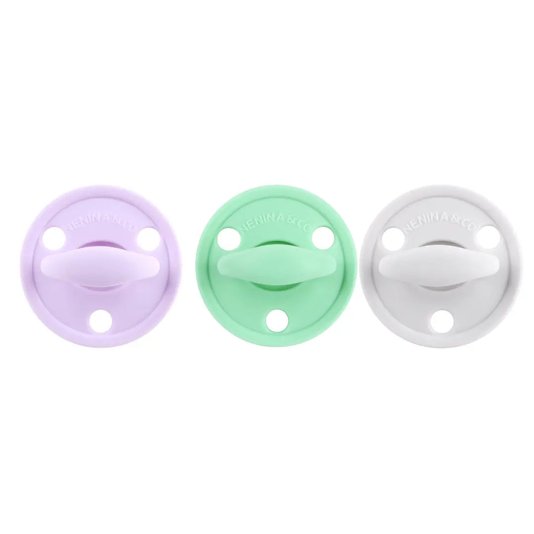 Chupete DIAMOND By Nenina & Co Lila, Mint y Gris 