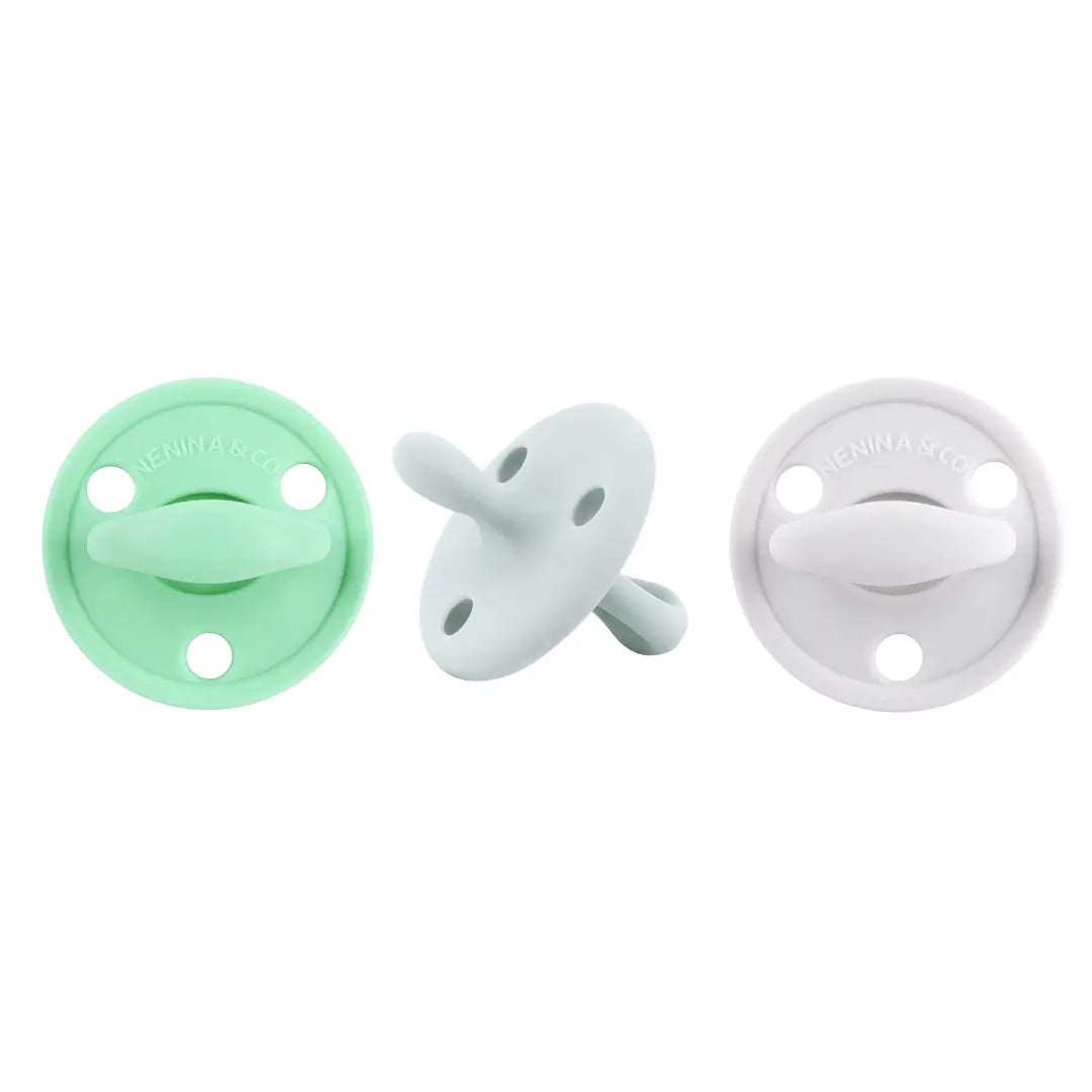 Chupete DIAMOND By Nenina & Co Mint, Gris y Beige 