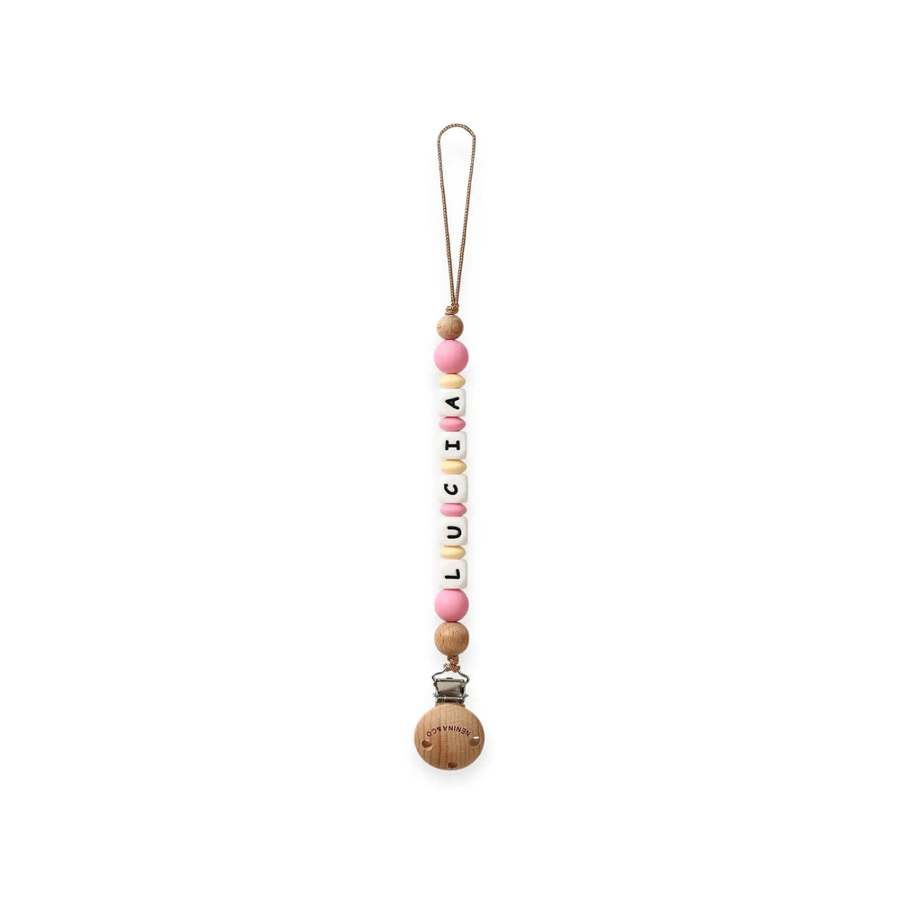 Chupetero personalizado Rosa Nenina & Co 