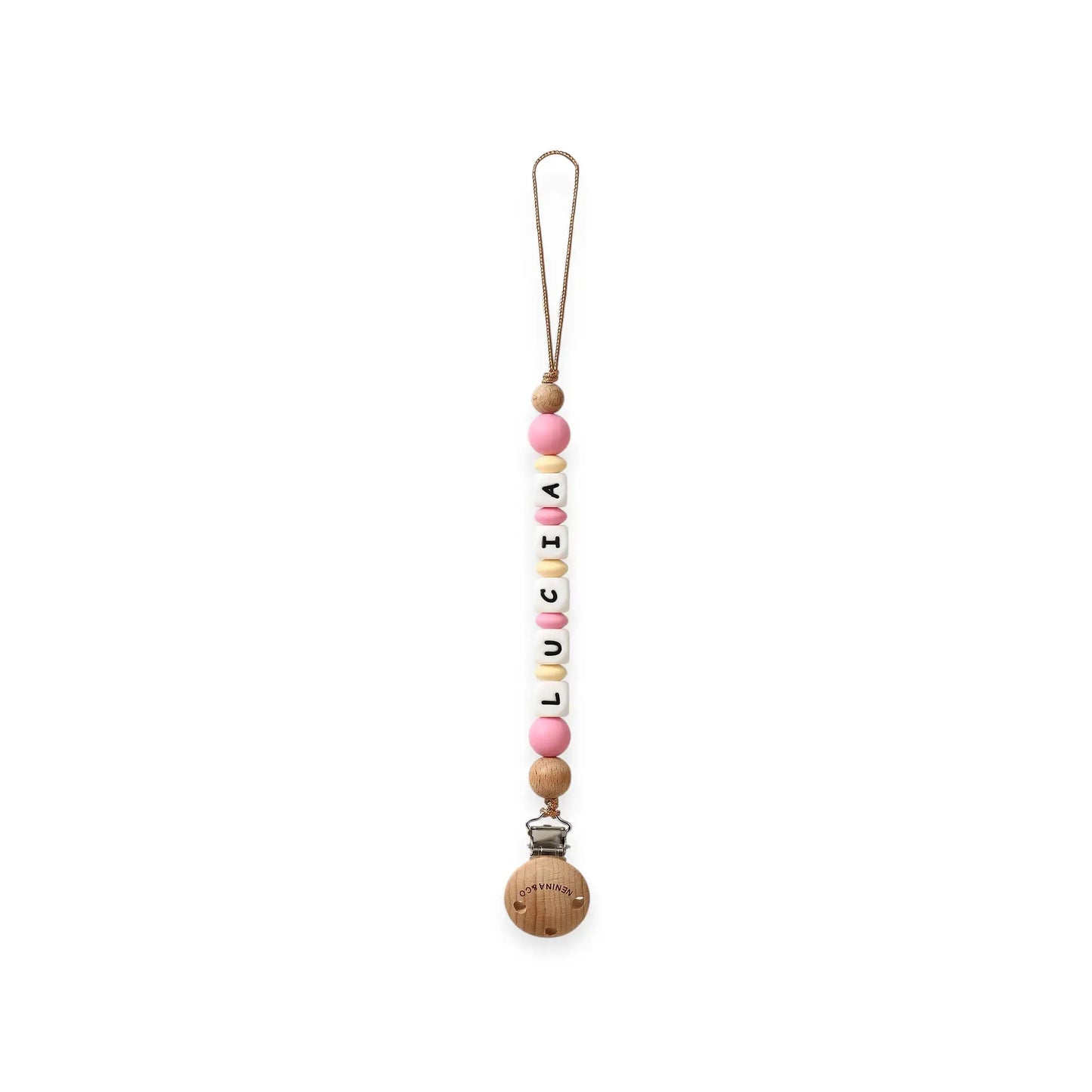 Chupetero personalizado Rosa Nenina & Co 