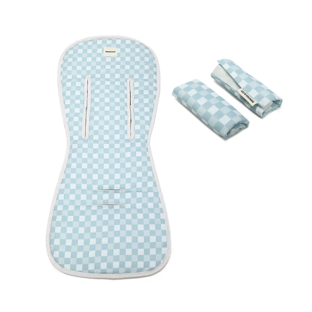 
                  
                    Colchonetas Universales EVOLUTION + 2 Protectores tirantes Vichy Dusty Blue  de Nenina & Co 
                  
                