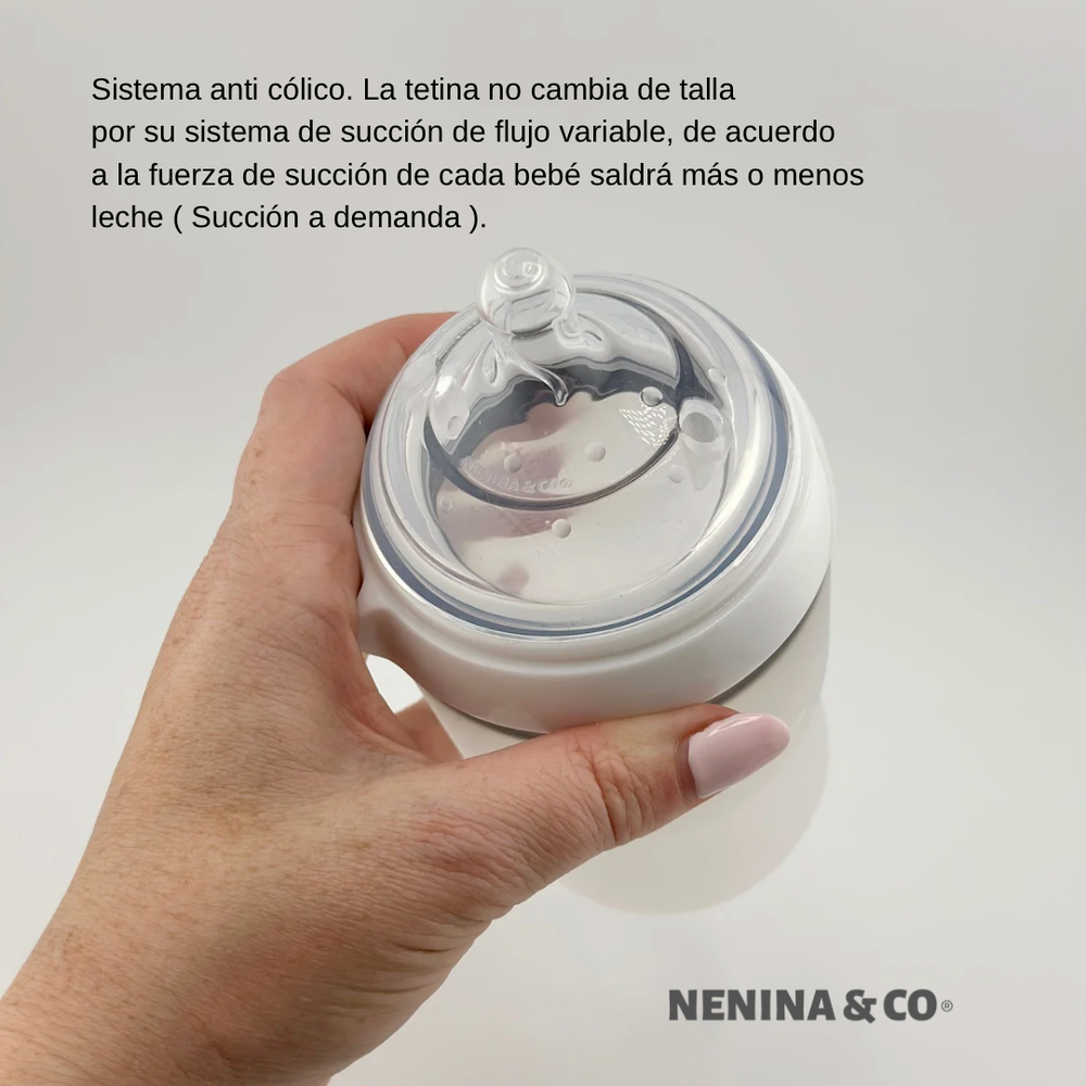
                      
                        Nuevo Biberon de Silicona Dusty White Nenina & Co
                      
                    
