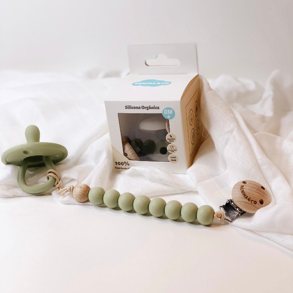 Kit Sucette Printemps + Sucette Olive Nenina & Co 