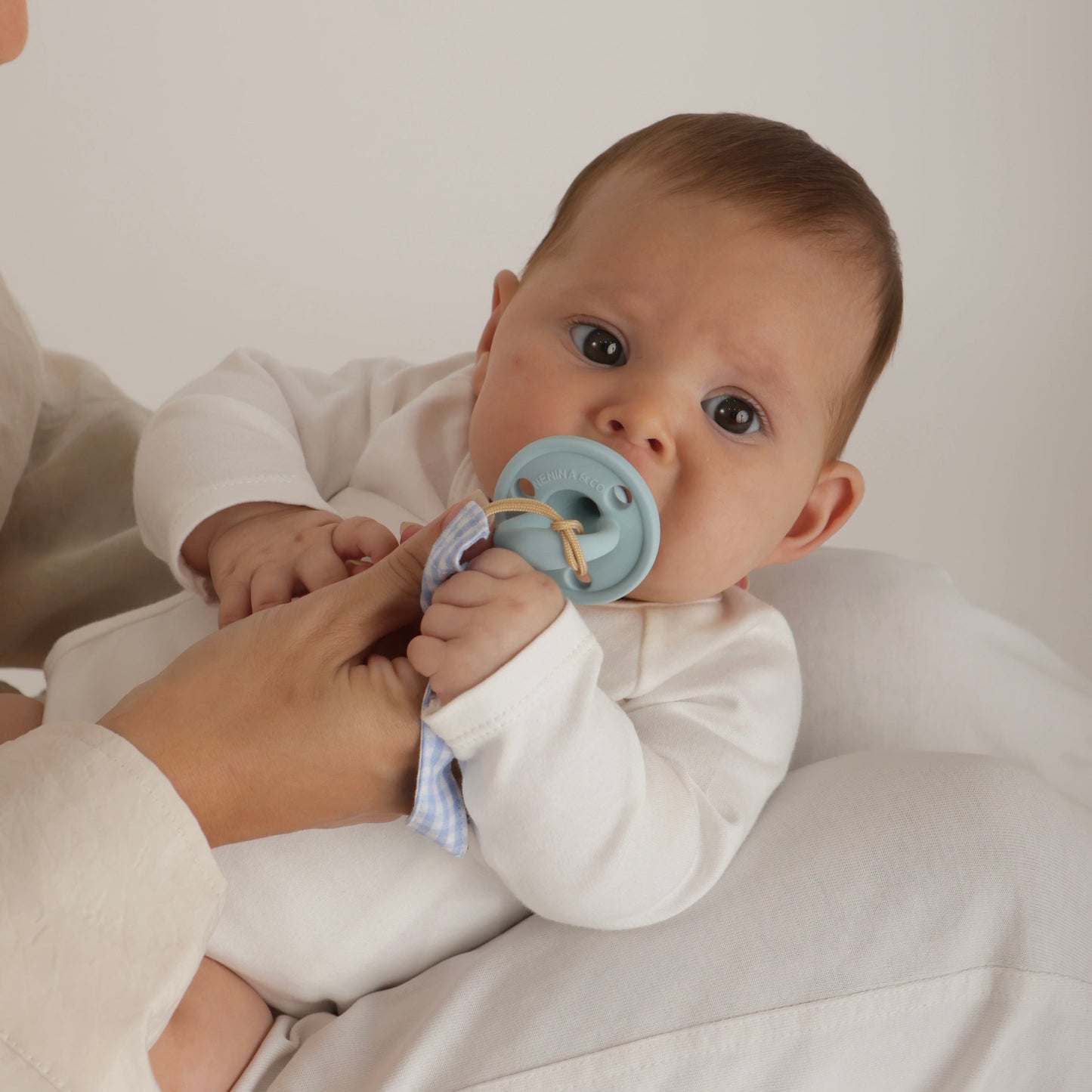 Pack 2 Chupeteros DIAMOND Celeste + Vichy By Nenina & Co 