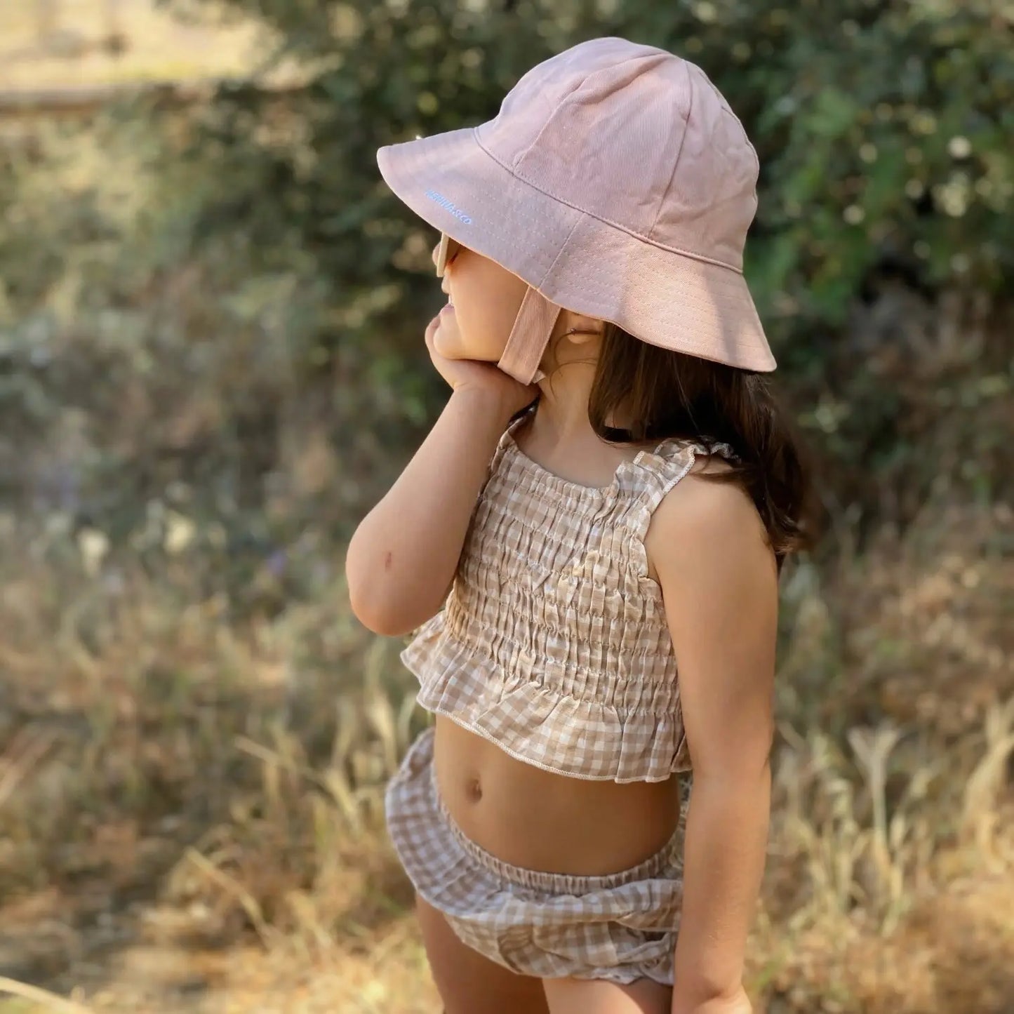 Gorro para el Sol Rosa Nenina & Co - Hecho de Algodón Orgánico | Protección Solar y Estilo 