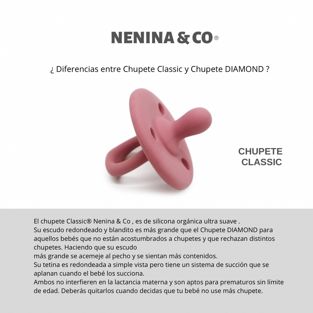 
                      
                        Chupete DIAMOND By Nenina & Co Rosa, Gris y Celeste
                      
                    