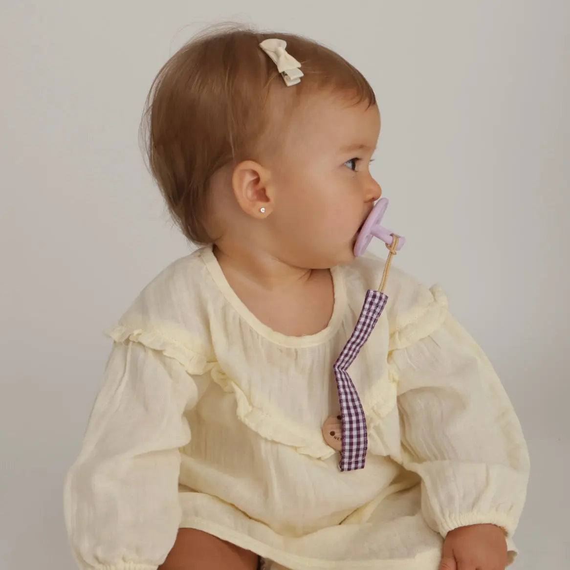 Kit 1 Chupete + 2 Chupeteros + 1 Guardachupete DIAMOND Nenina & Co Lila 