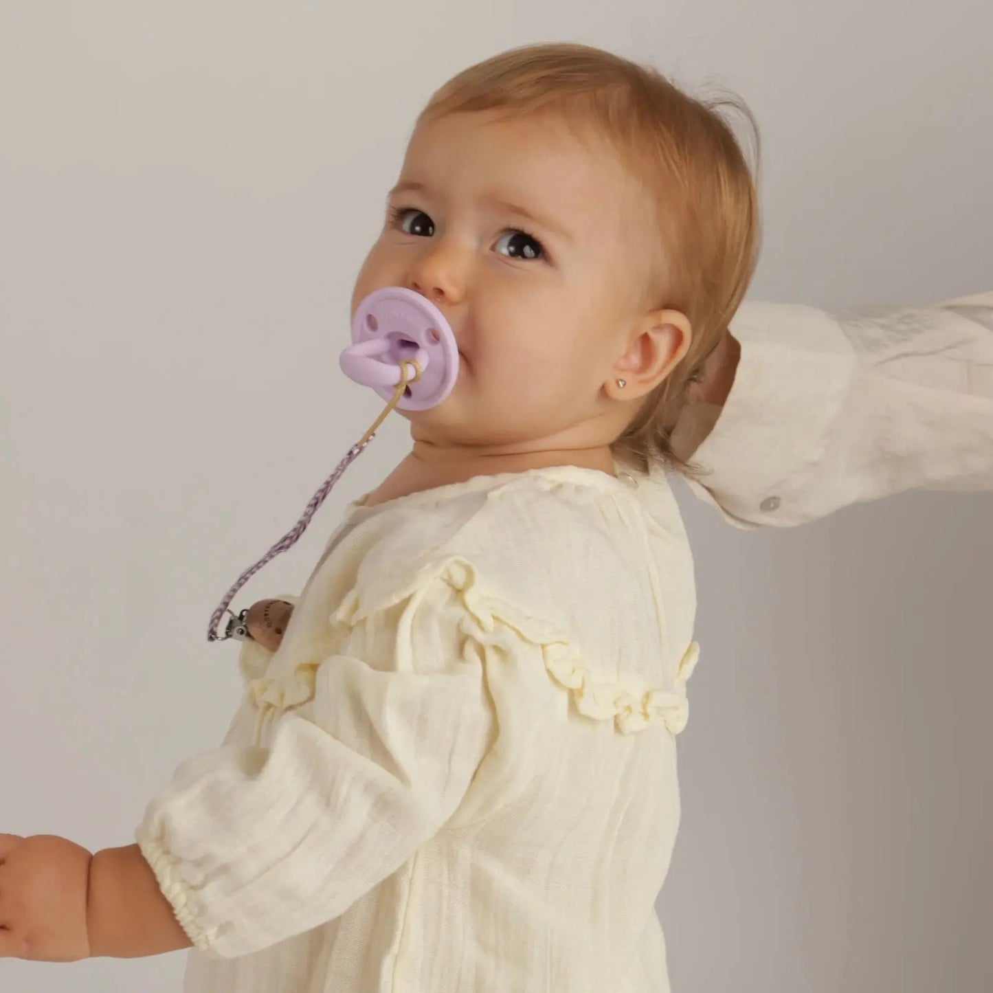 Kit 1 Chupete + 2 Chupeteros + 1 Guardachupete DIAMOND Nenina & Co Lila 