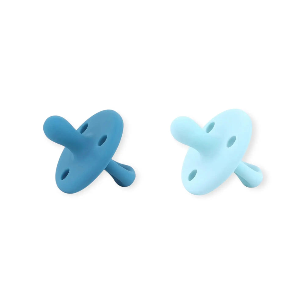 
                  
                    Kit 2 Chupetes Clásicos para Bebé Azul y Celeste | Silicona Orgánica Nenina & Co 
                  
                