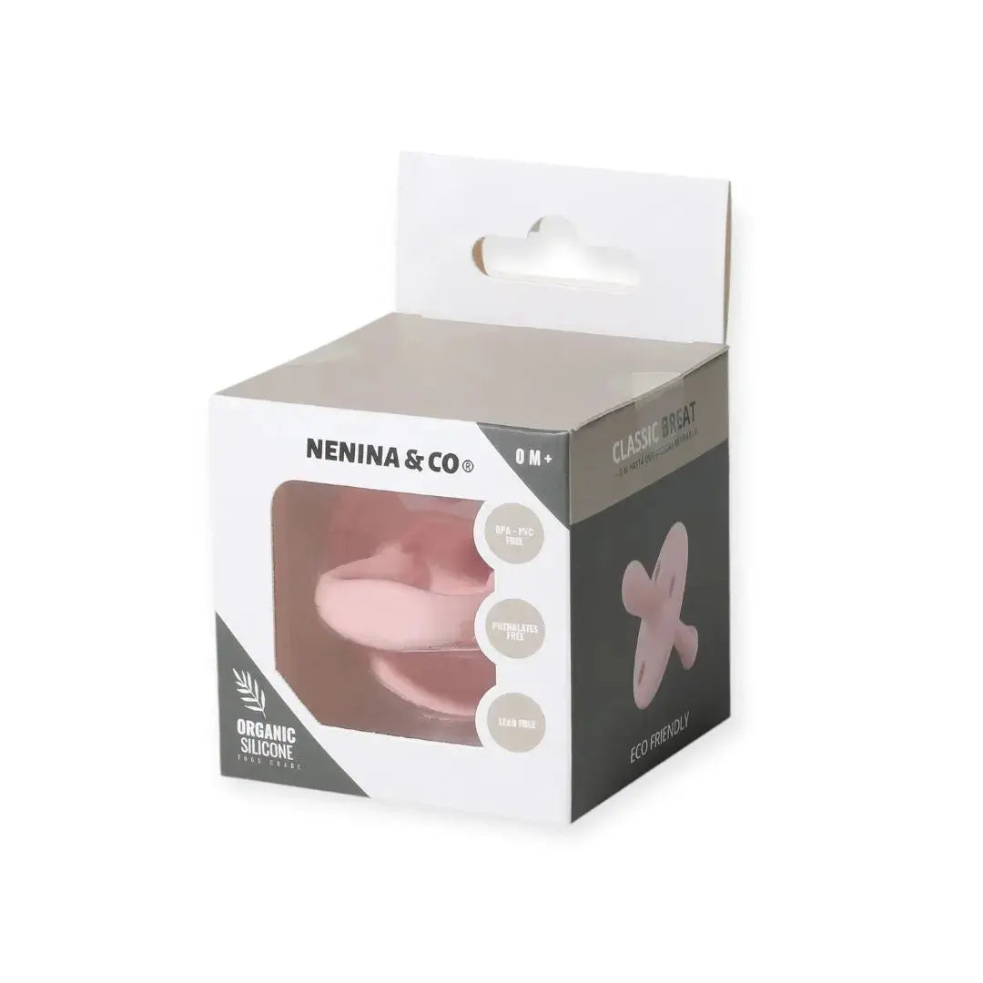 Kit 2 Chupetes CLÁSICOS Rosa Pálido y Rosa Nenina & Co 