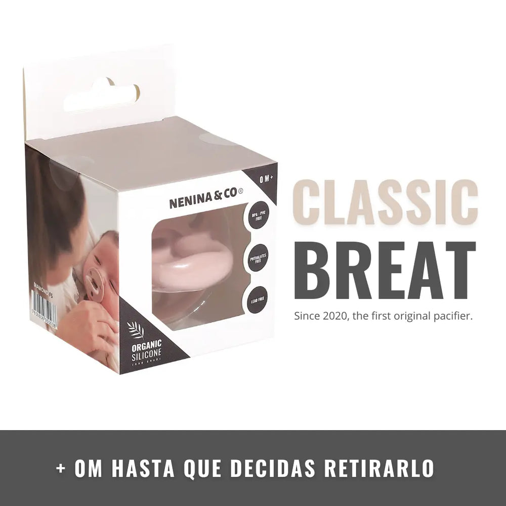 
                  
                    Kit 2 Chupetes Clásicos para Bebé Rosa y Rosa pálido| Silicona Orgánica Nenina & Co 
                  
                