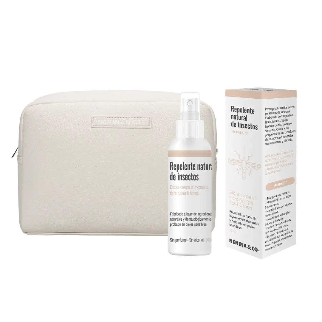 Kit Familiar Nenina & Co Neceser de Eco Piel + Spray Repelente Natural 