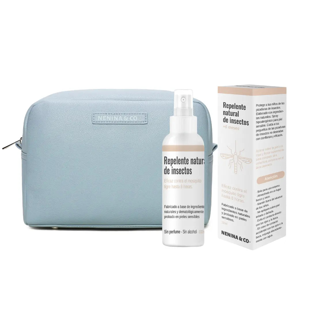 Kit Familiar Nenina & Co Neceser de Eco Piel + Spray Repelente Natural 