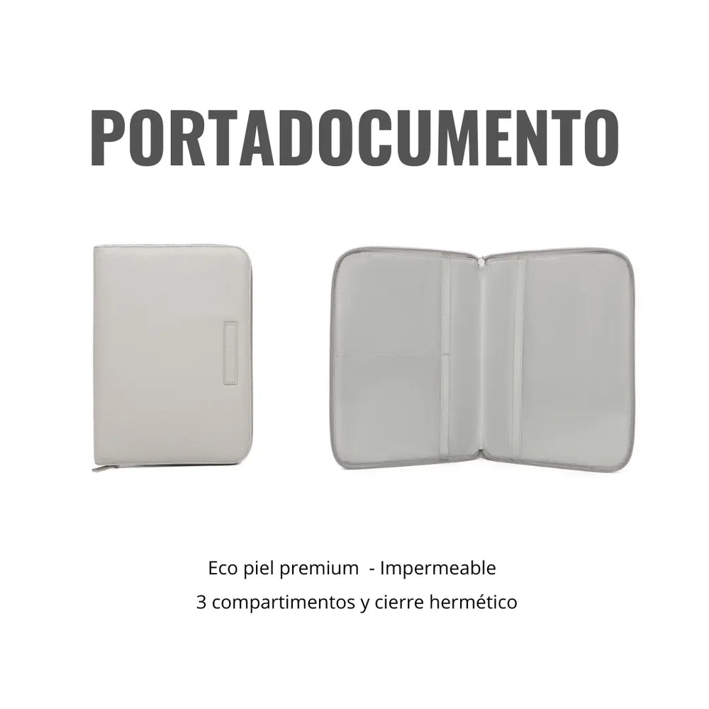 
                  
                    Kit Nacimiento - Bolso Maternal + Cambiador + Neceser + Portadocumento + Guardachupete Mirem By Nenina & Co 
                  
                