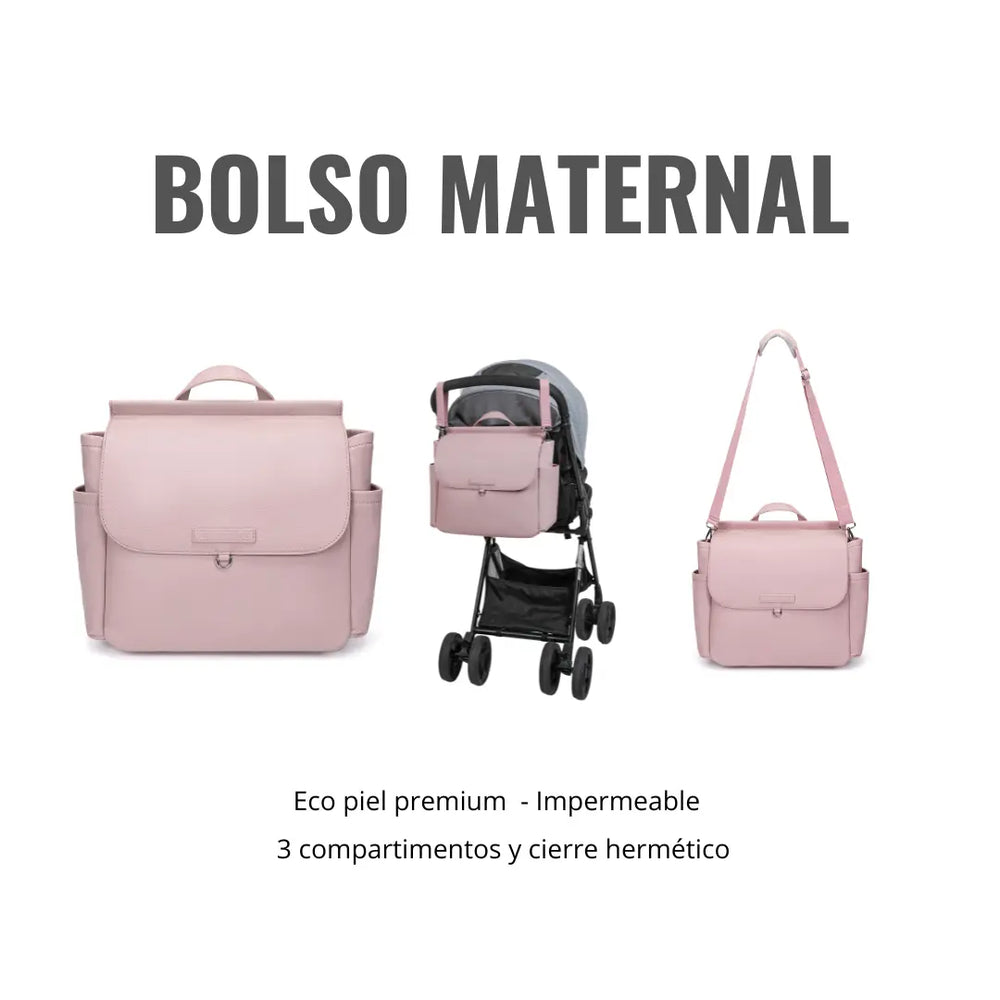 
                  
                    Kit Nacimiento - Bolso Maternal + Cambiador + Neceser + Portadocumento + Guardachupete Mirem By Nenina & Co 
                  
                