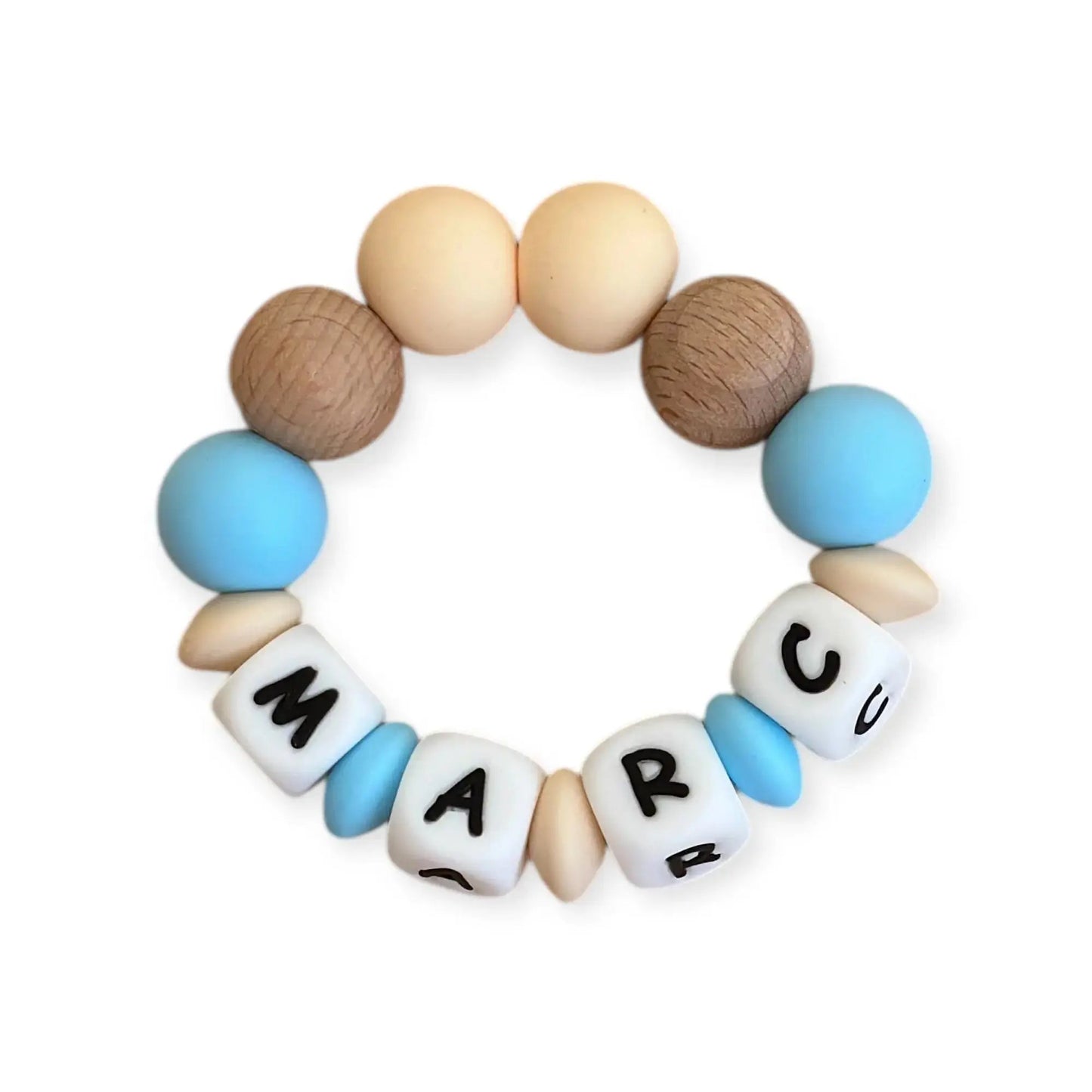 Mordedor  Personalizado con Nombre en Silicona Orgánica | Nenina & Co 