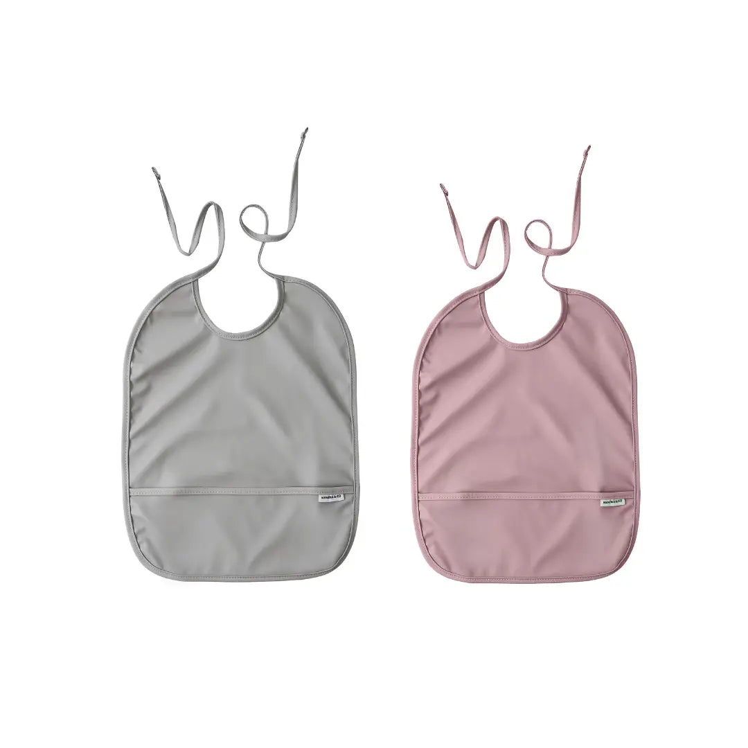 Pack 2 Baberos London gray + Pink Nenina & Co 