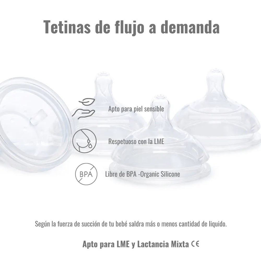 
                  
                    Pack Biberon + 4 tetinas de repuesto Nenina & Co 
                  
                