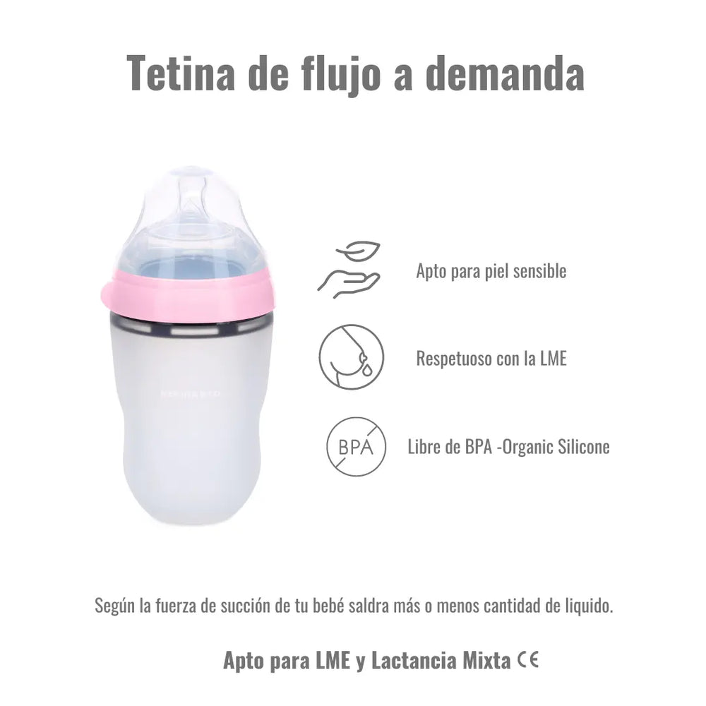 
                  
                    Pack LME Mixta 2 Biberones + 4 tetinas de repuesto Nenina & Co 
                  
                