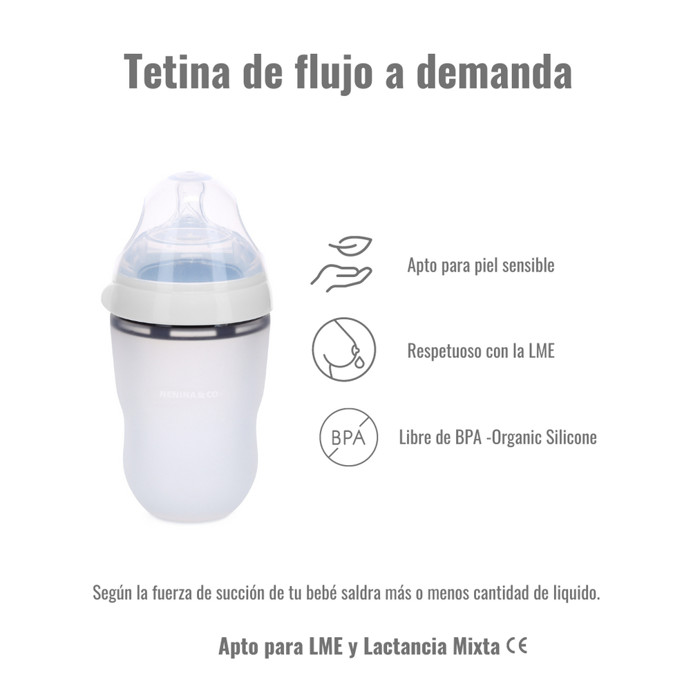 
                      
                        Kit Regalo ideal  Set de higiene + Guardachupete + Chupete + Biberón + Repuesto de 4 tetinas Nenina & Co
                      
                    