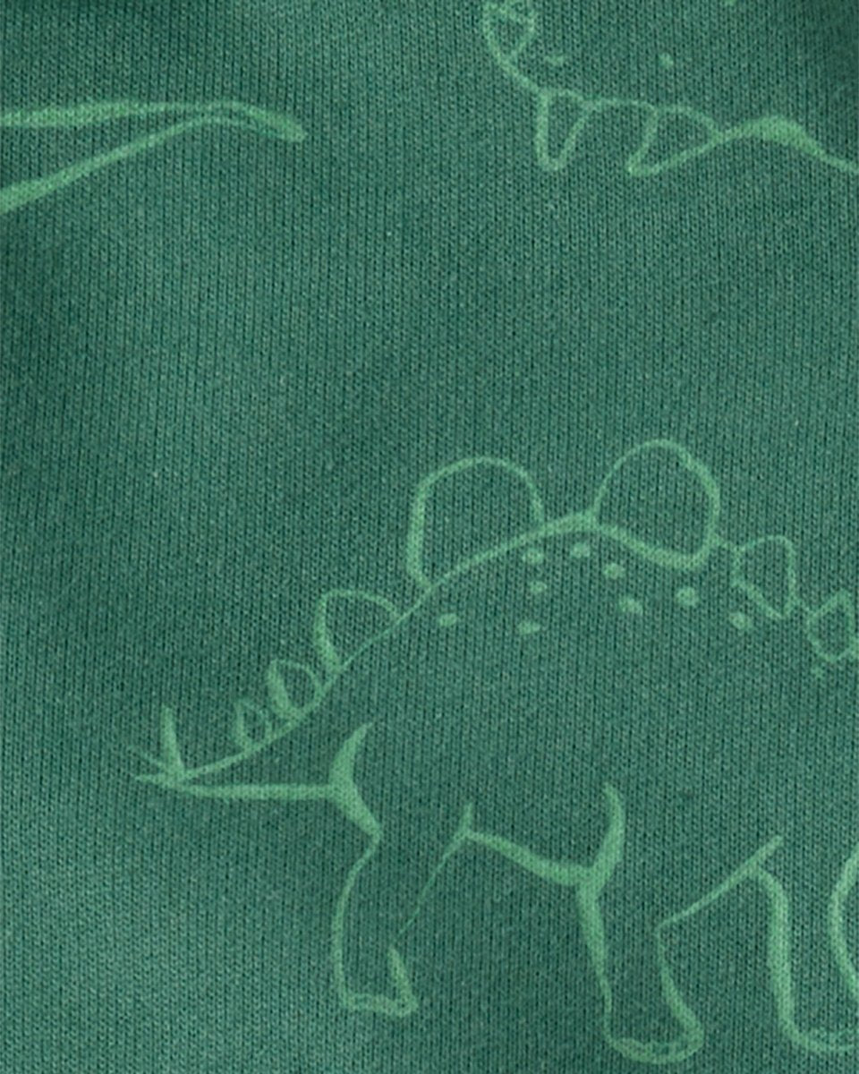 Conjunto 3 piezas cárdigan verde con estampado de dinosaurios para bebé niño - Carter's