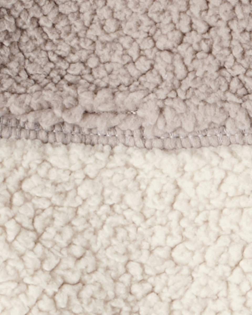 Conjunto 3 piezas chaleco taupe con sherpa para bebé niño - Carter's