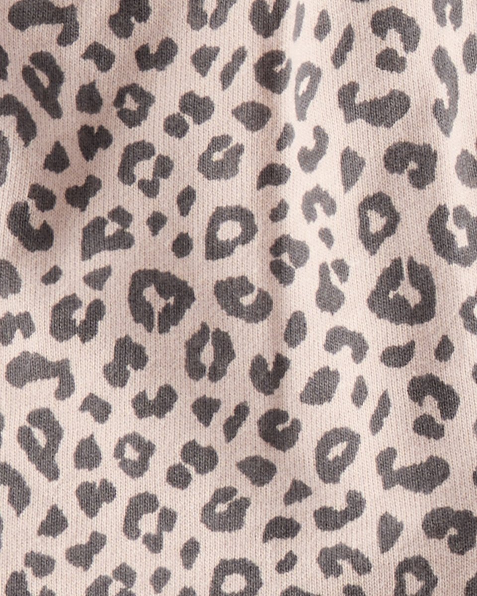 Conjunto 3 piezas con chaleco gris carbón y estampado de leopardo para bebé niña - Carter's