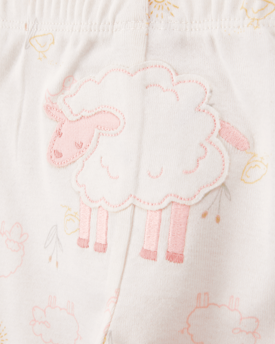 Conjunto 3 piezas para bebé con diseño oveja - Carter's