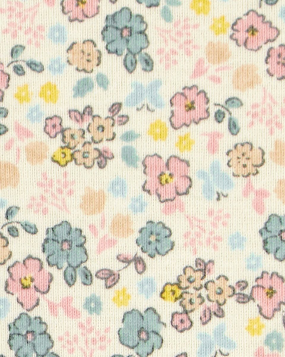 Conjunto de dos piezas de algodón, pantalón y camiseta, diseño floral - Carter´s