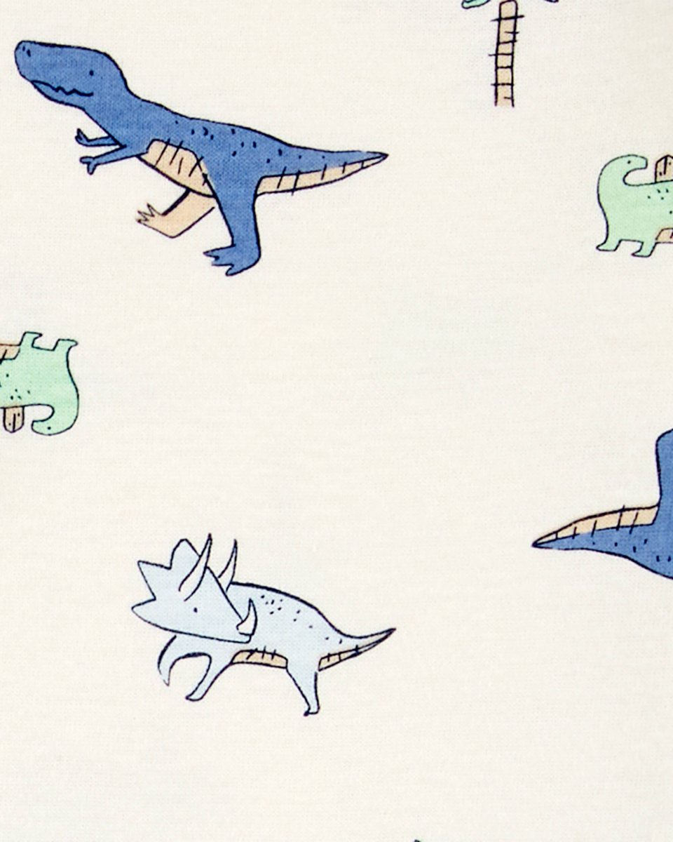 Conjunto de tres piezas en azul con rayas y estampado de dinosaurio - Carter´s España