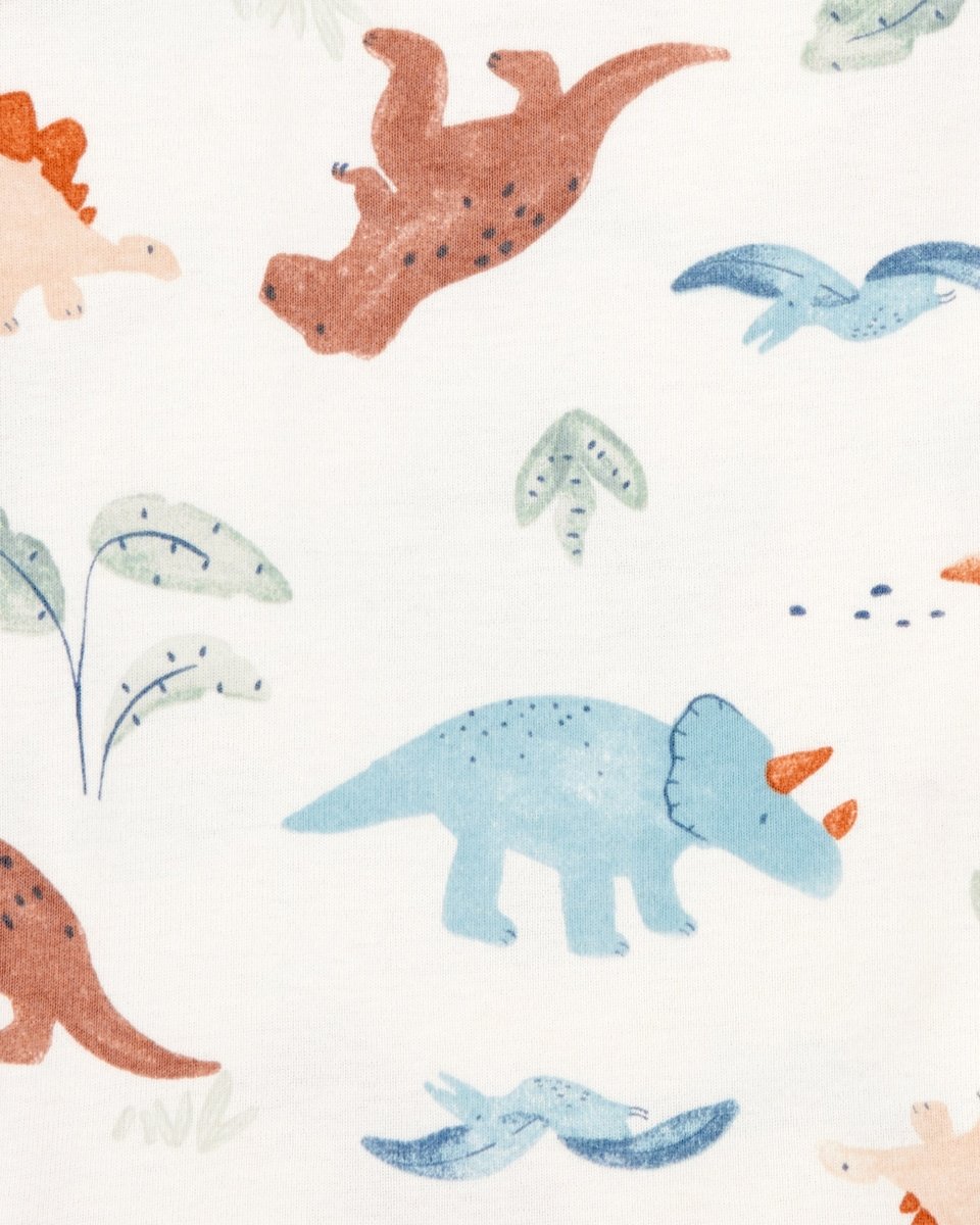 Conjunto tres piezas algodón pantalón y dos bodies diseño dinos - Carter´s