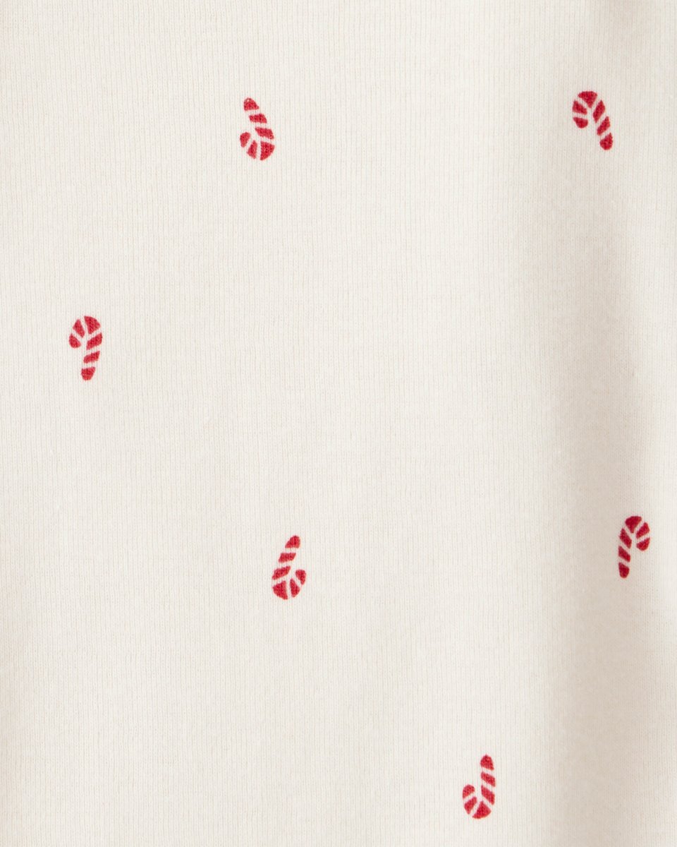 Pack 4 bodies de manga larga con estampados florales, leopardo y bastones de caramelo para bebé niña - Carter's