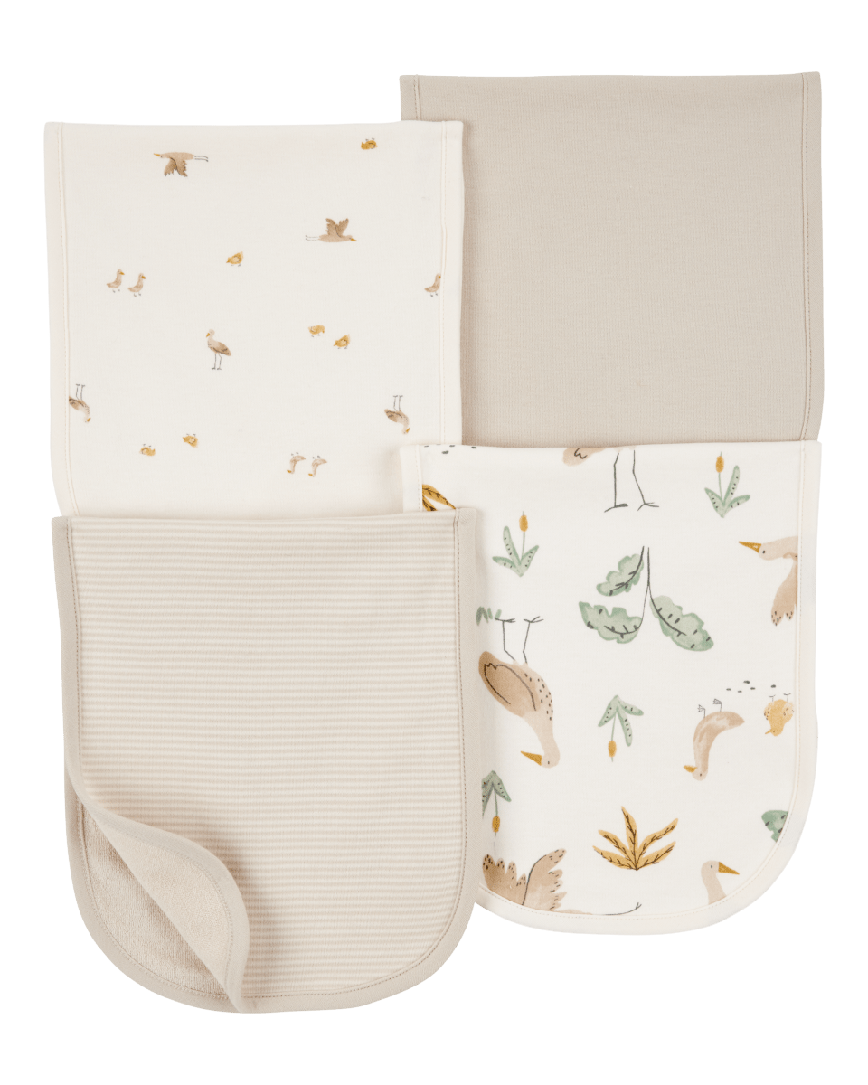 Pack cuatro babitas algodón beige - Carter´s