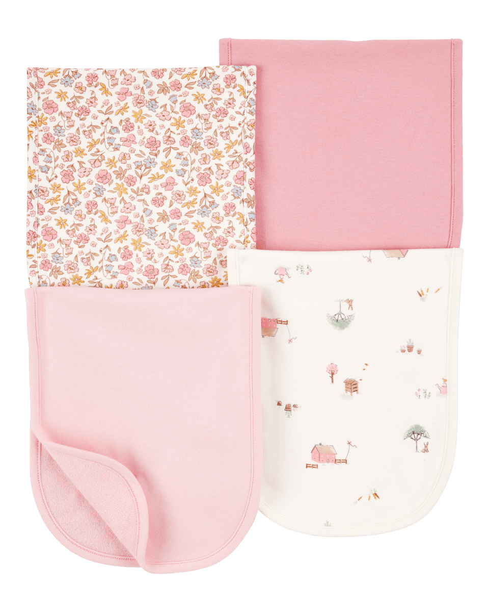 Pack cuatro babitas algodón rosadas - Carter´s