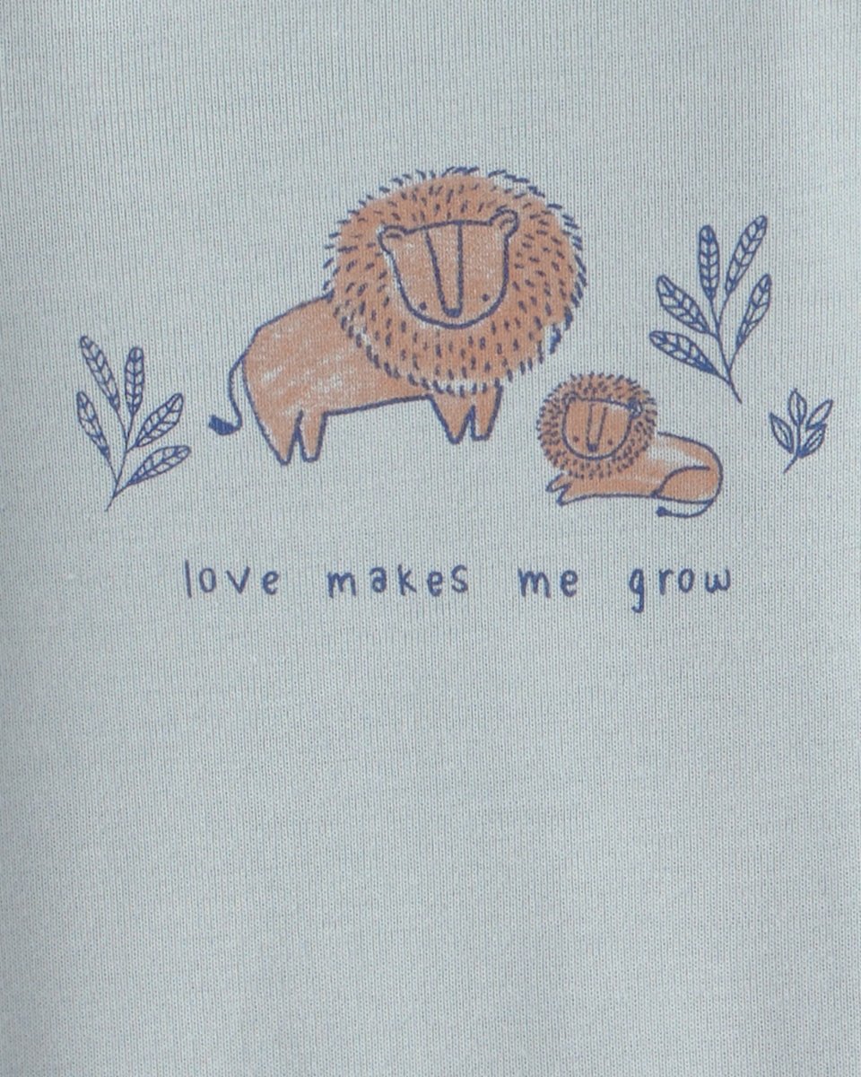 Pack cuatro bodies manga larga estampado safari - Carter's