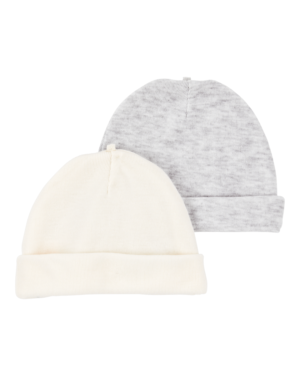 Pack dos gorros poliéster neutros - Carter´s