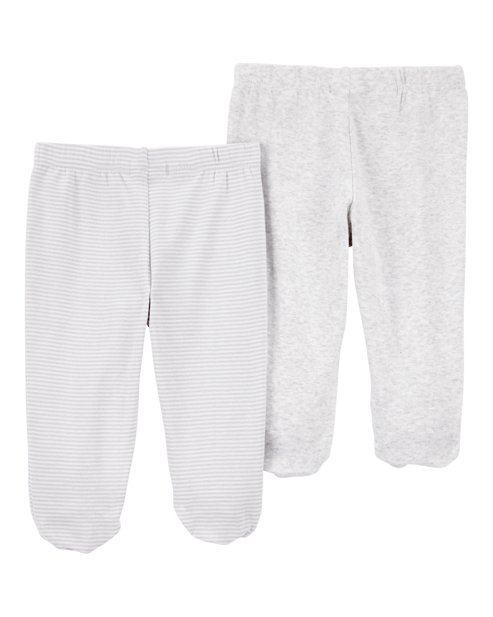 Pack dos peleles algodón grises - Carter´s