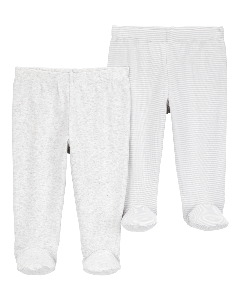 Pack dos peleles algodón grises - Carter´s