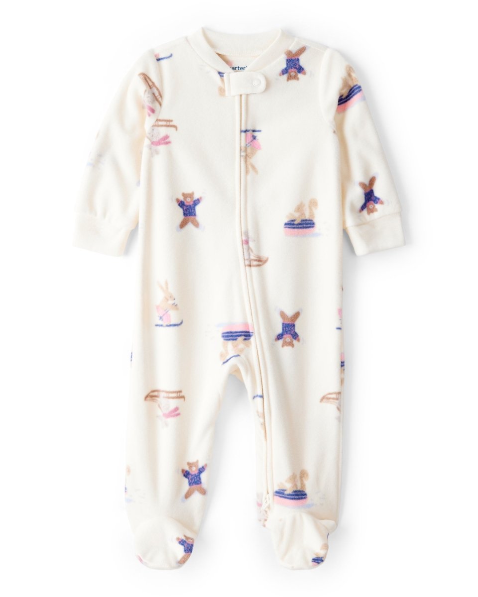Pijama enterizo de polar estampado - Carter's