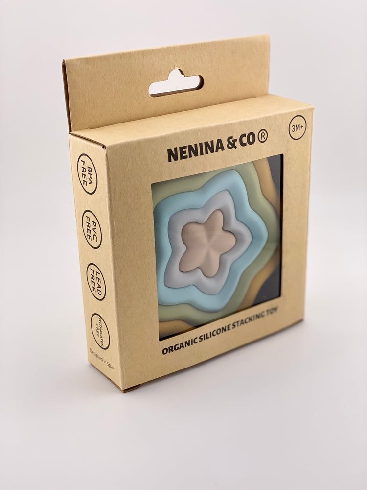 
                  
                    Nenina &amp; Co Ensemble empilable en silicone biologique bleu
                  
                