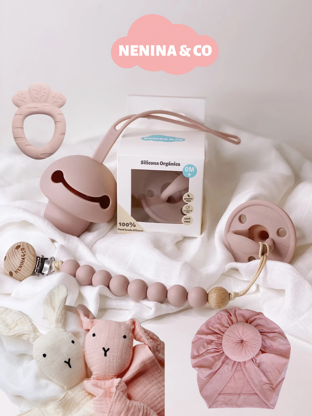 Kit Nouveau Né Mini Fille 7 Accessoires