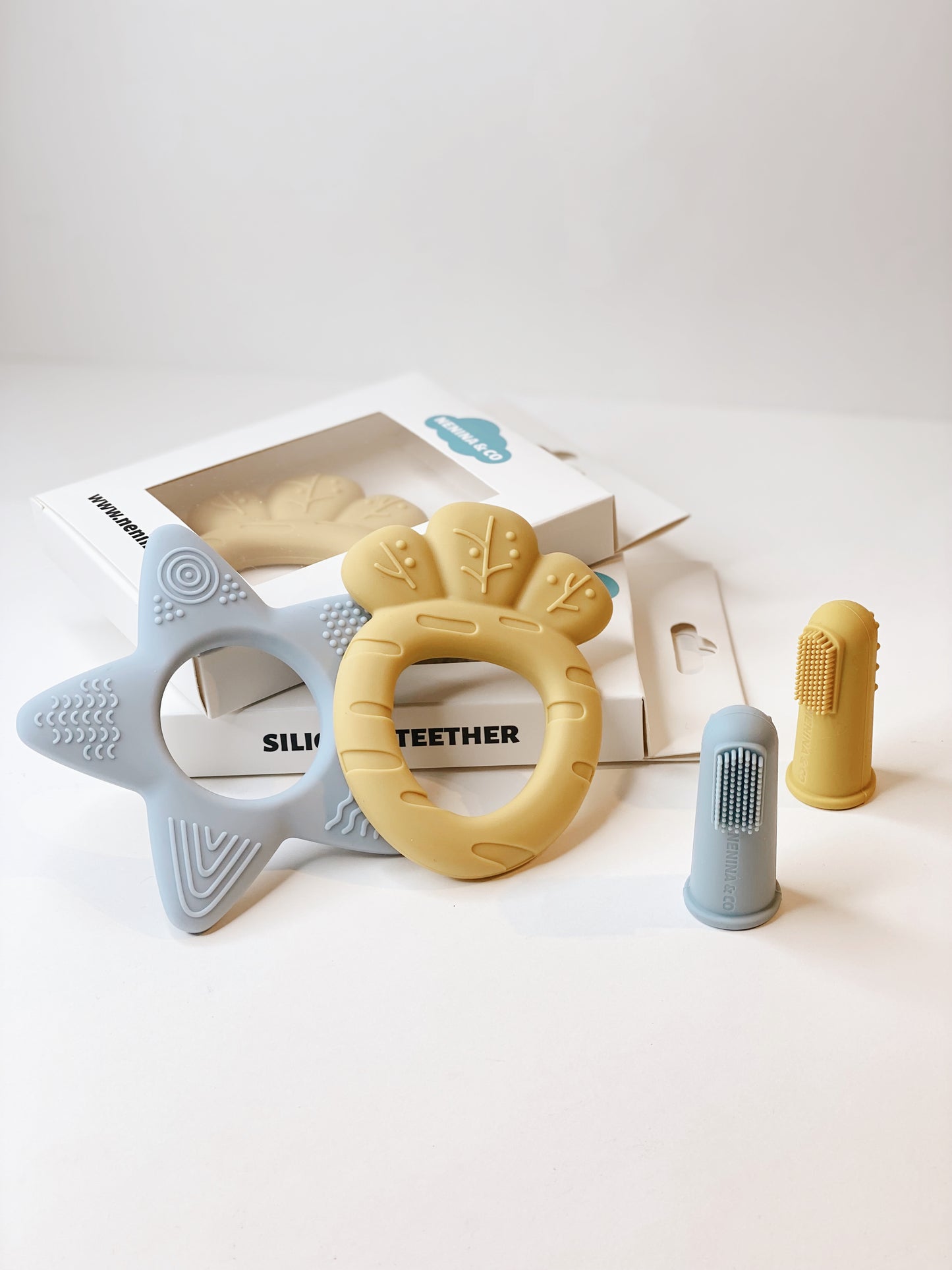 Kit 2 Teethers and 2 Toothbrushes Nenina & Co – Nenina & Co®️